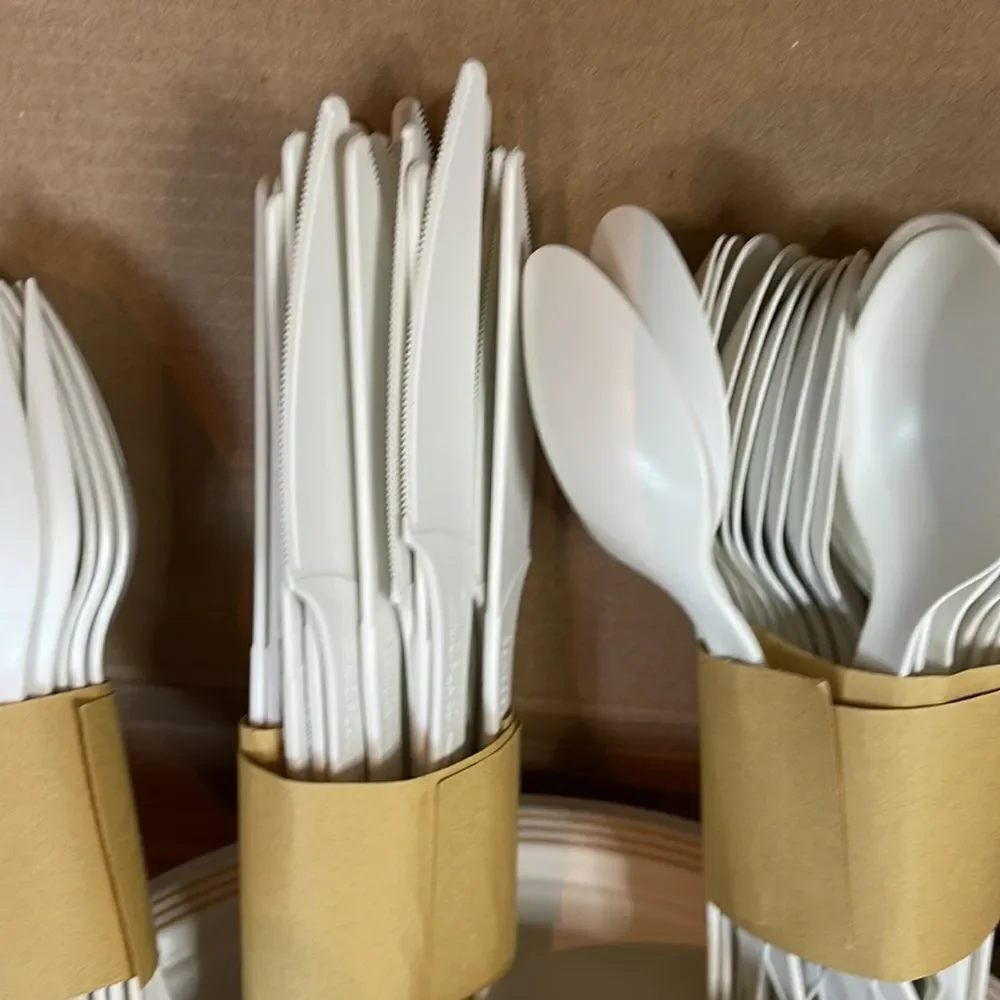 Eco‎ Nudge Disposable Dining Set serves 25 guests Eco Friendly Biodegradable